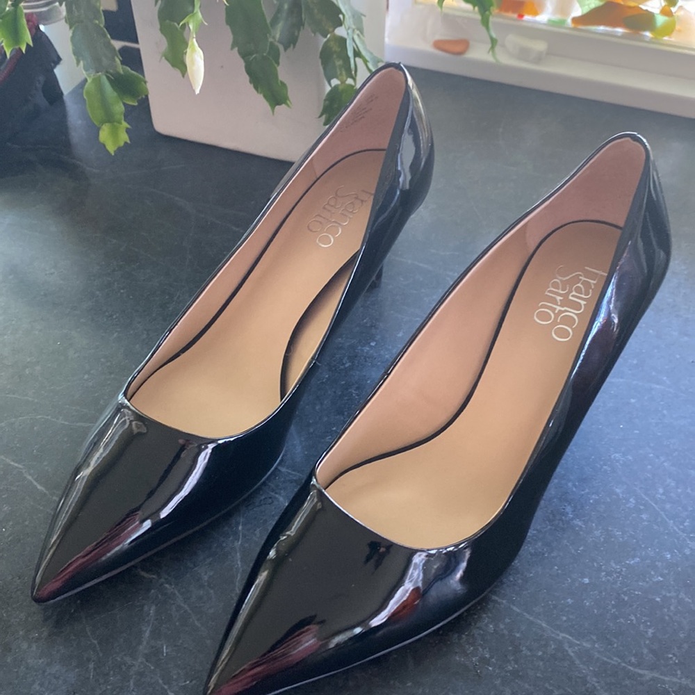 Franco Sarto Tudor Patent Leather Pumps Heels - Picture 2 of 8